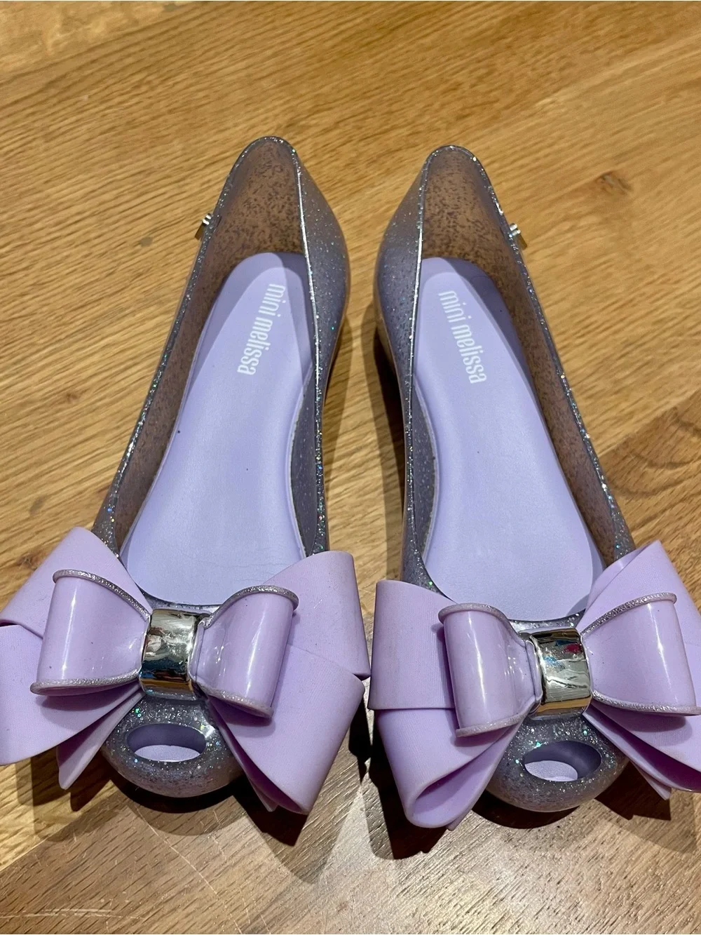 Mel by Melissa Bow Jelly Flats - size 13